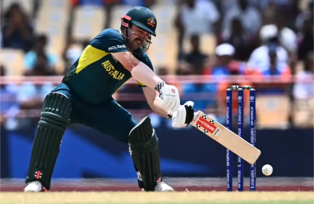 Travis Head scored 76 runs off 43 balls against India.