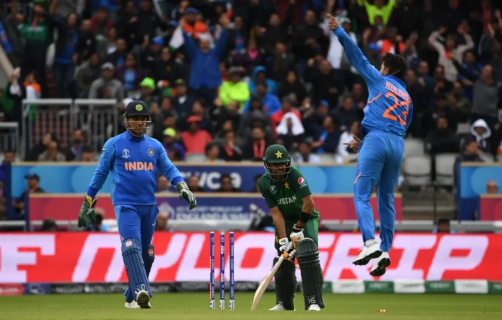 Kuldeep Yadav dismissed Babar Azam for 48 runs off 57 balls.
