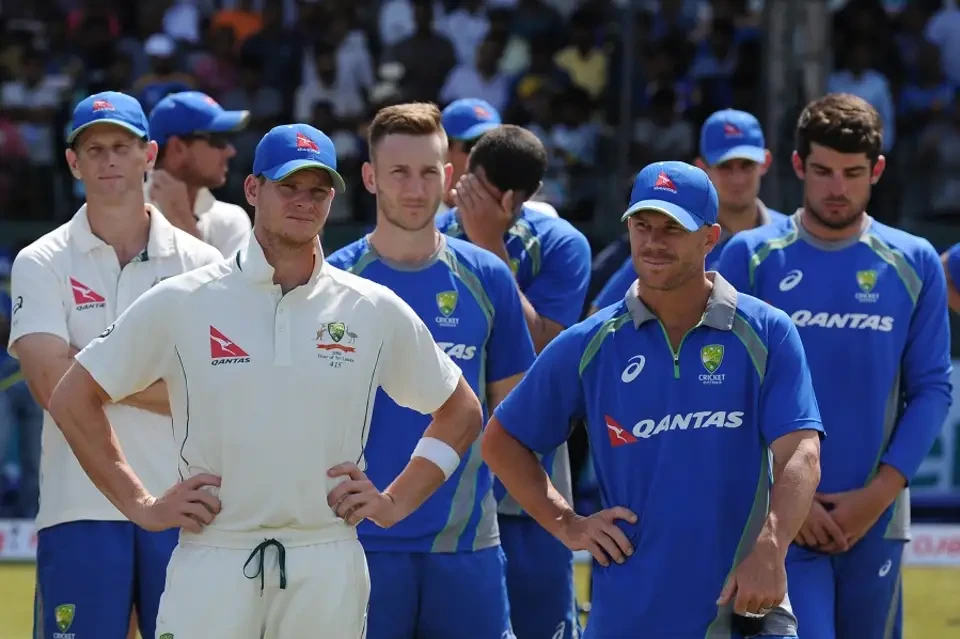 Steven Smith and the Australian team after the whitewash.