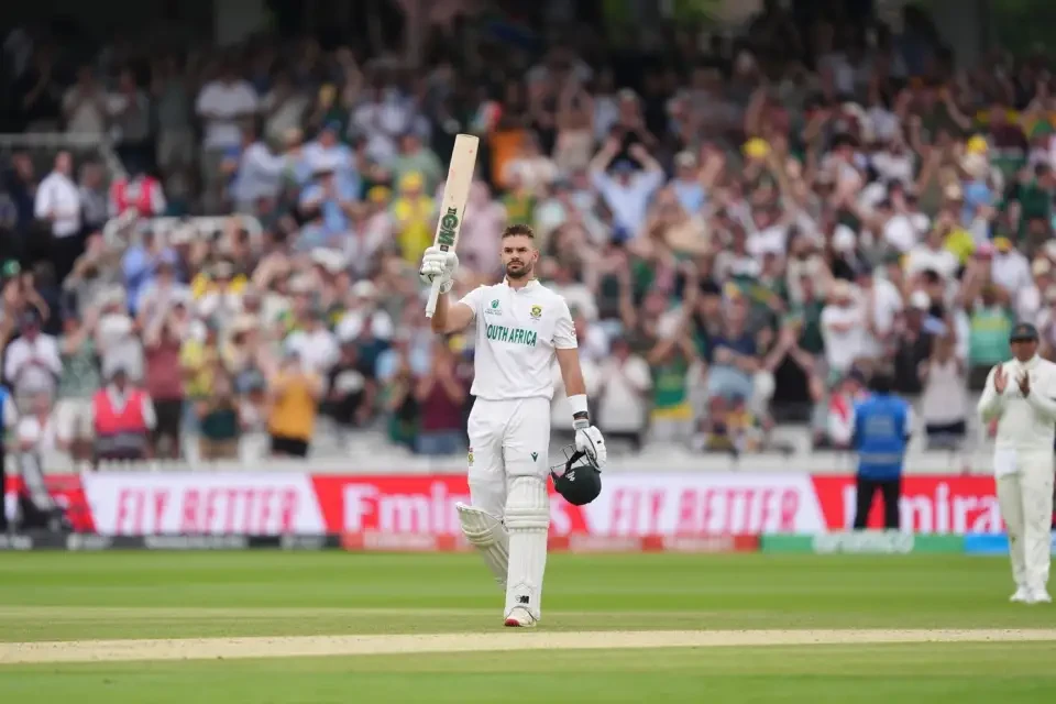Aiden Markram's third innings hundred.