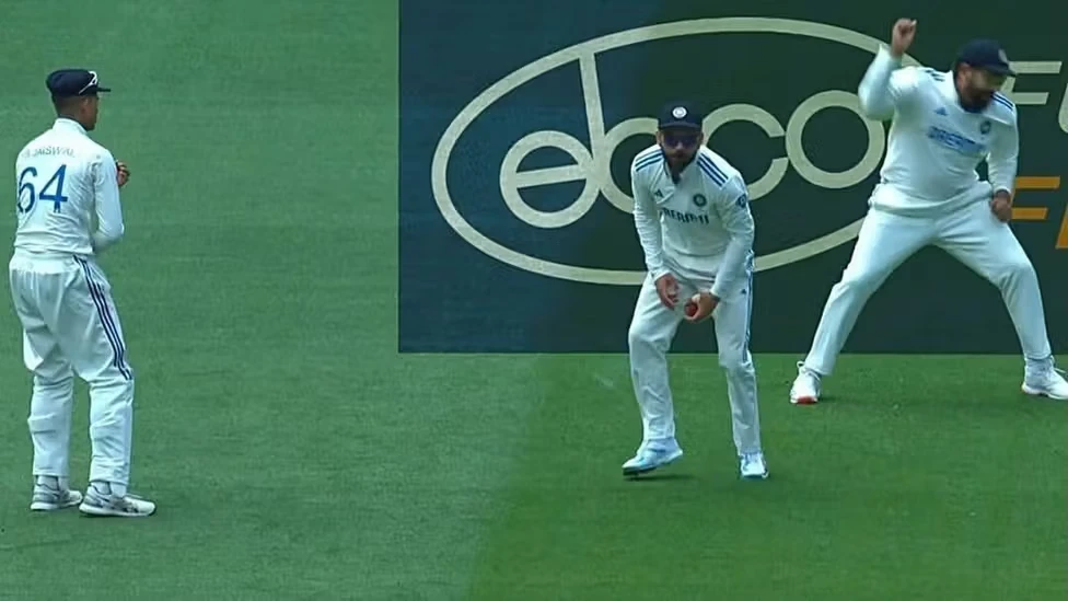The fourth test match between India and Australia.