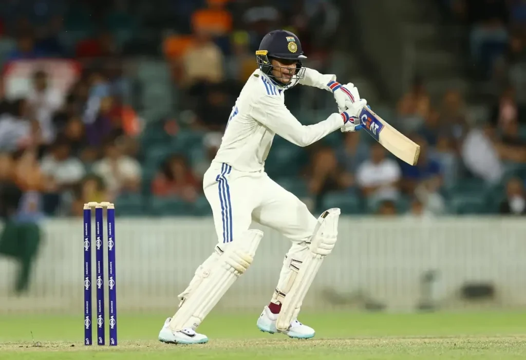 Shubman Gill of India bats during day two of the tour match.