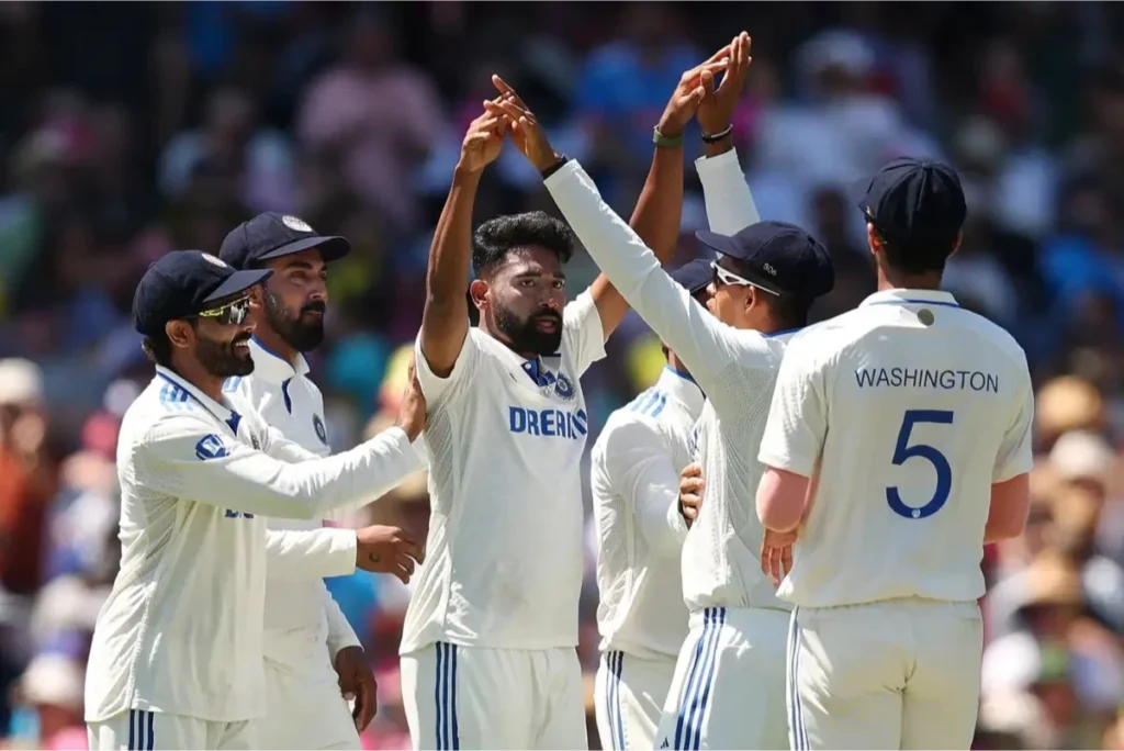 Mohammed Siraj stunned Australia by dismissing two players for a single run.