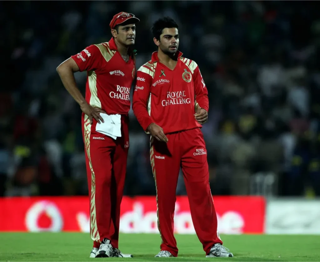 Kohli and Kumble together in RCB.
