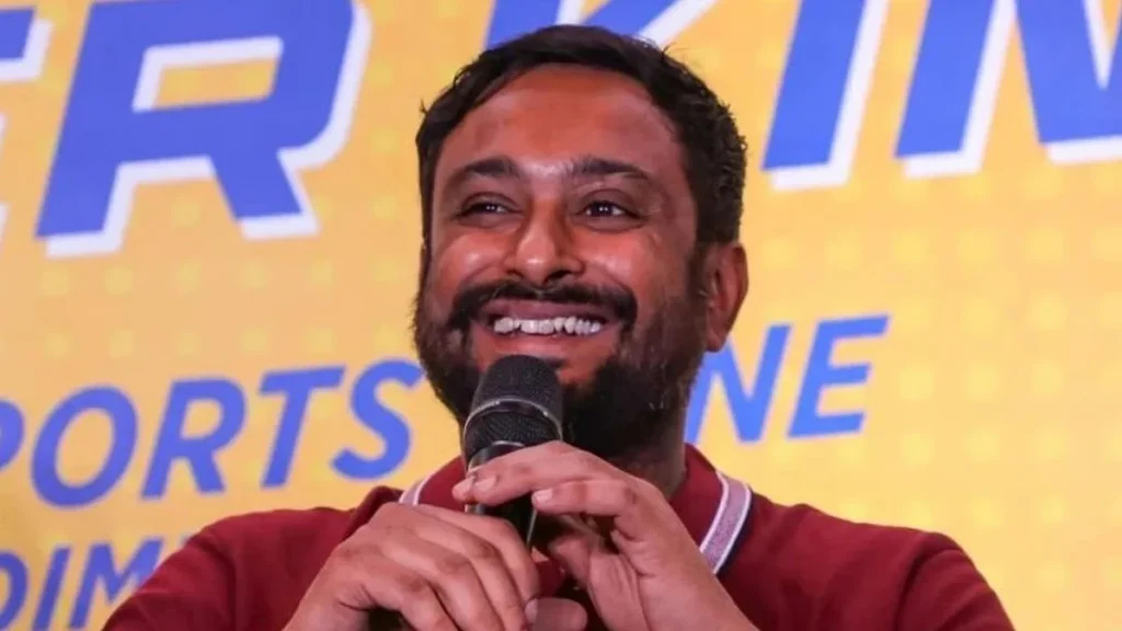 Ambati Rayudu in a conference show.