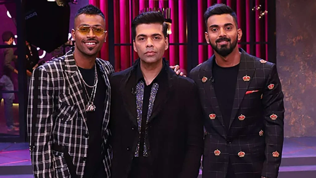Hardik Pandya and KL Rahul at Koffee with Karan.