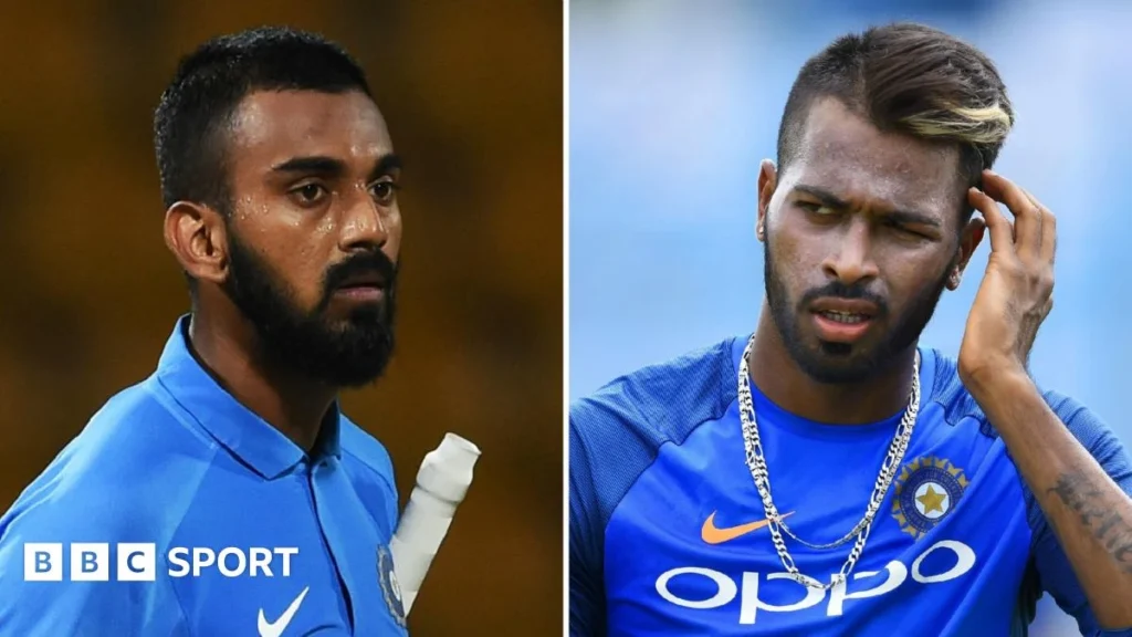 Hardik and Rahul suspended after the controversy.