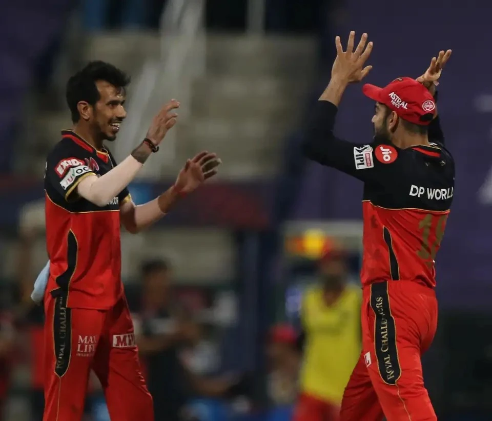 RCB spinners giving their team a breakthrough.