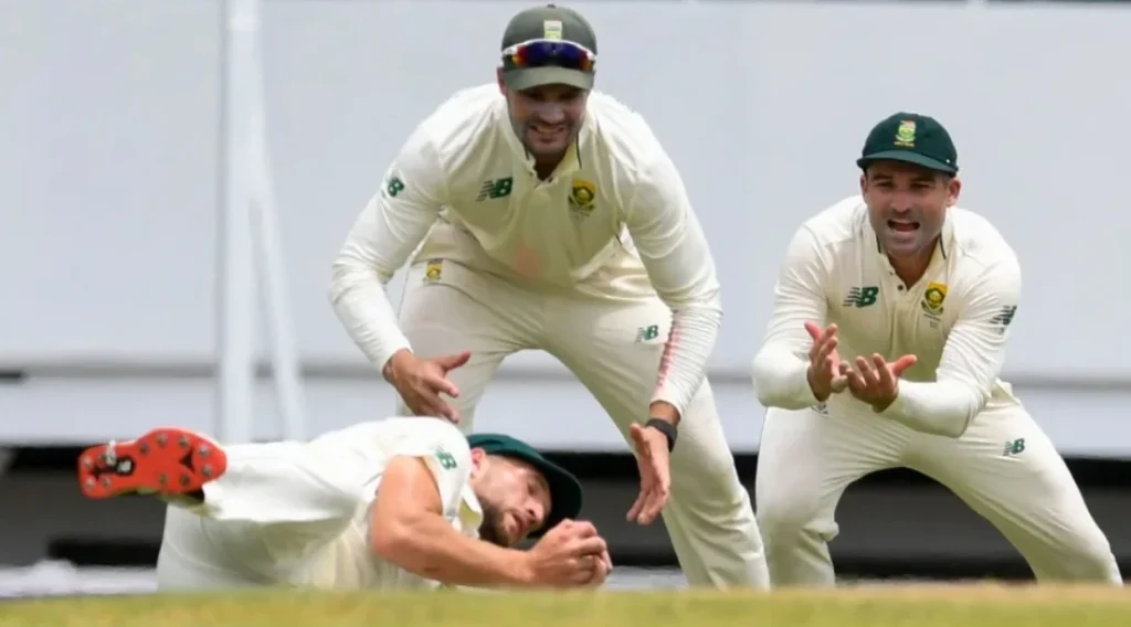 South Africa’s slip cordon in the Test Format.