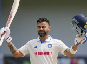 Virat Kohli playing for the Indian Team in the Test Format.