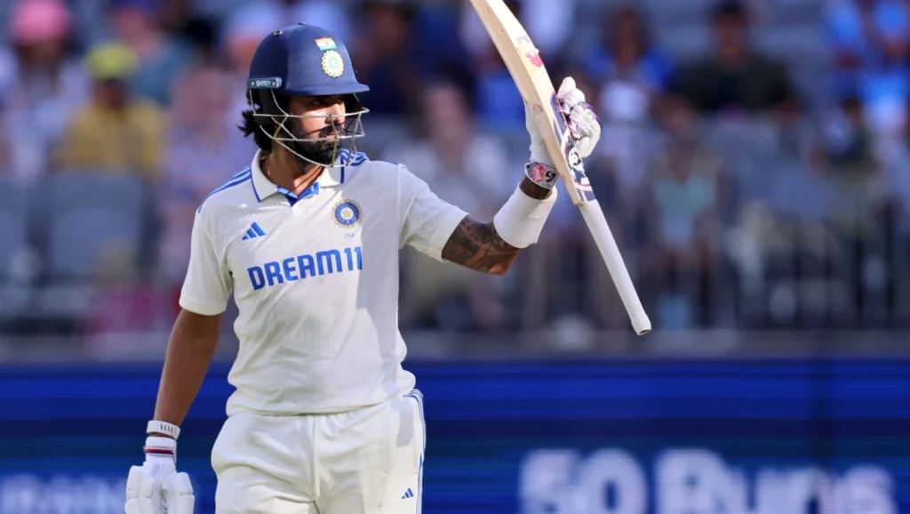 KL Rahul for the Indian Team in the Test Format.