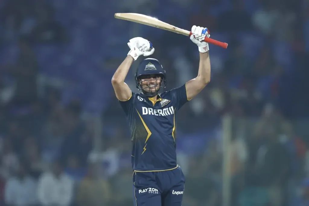 Shubman Gill celebrates victory in the series against Zimbabwe.