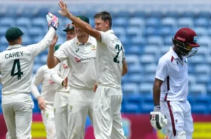 Australia defeated West Indies at St George’s.