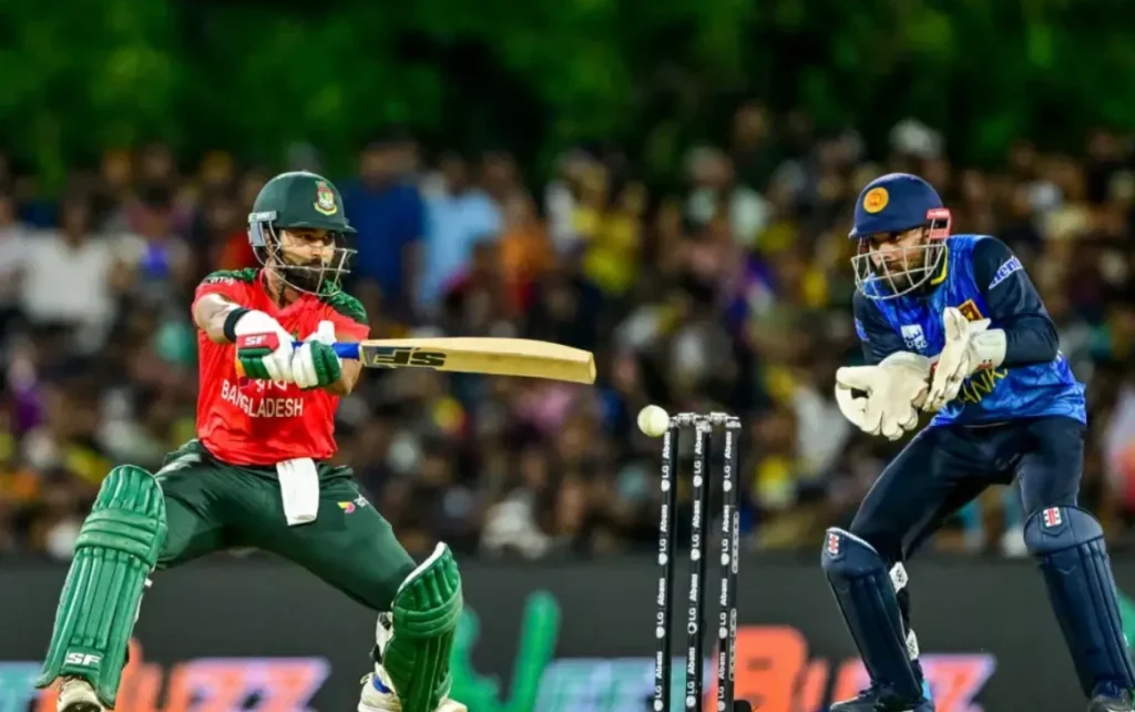 Shamim Hossain made 48 runs off 27 balls.