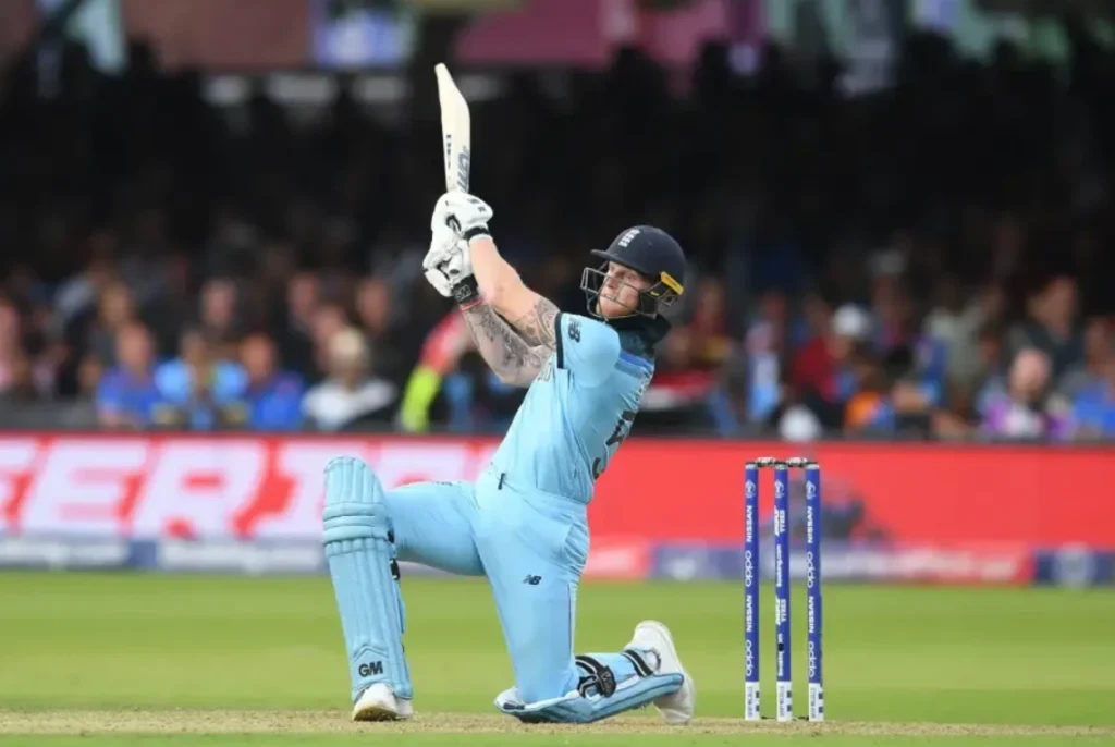 Ben Stokes made 84 runs off 98 balls.