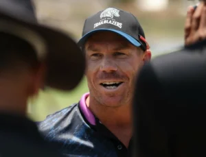 David Warner powered Boca Raton Trailblazers to 117 for 3 in 10 overs.