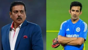 Ravi Shastri and Gautam Gambhir in a Frame.
