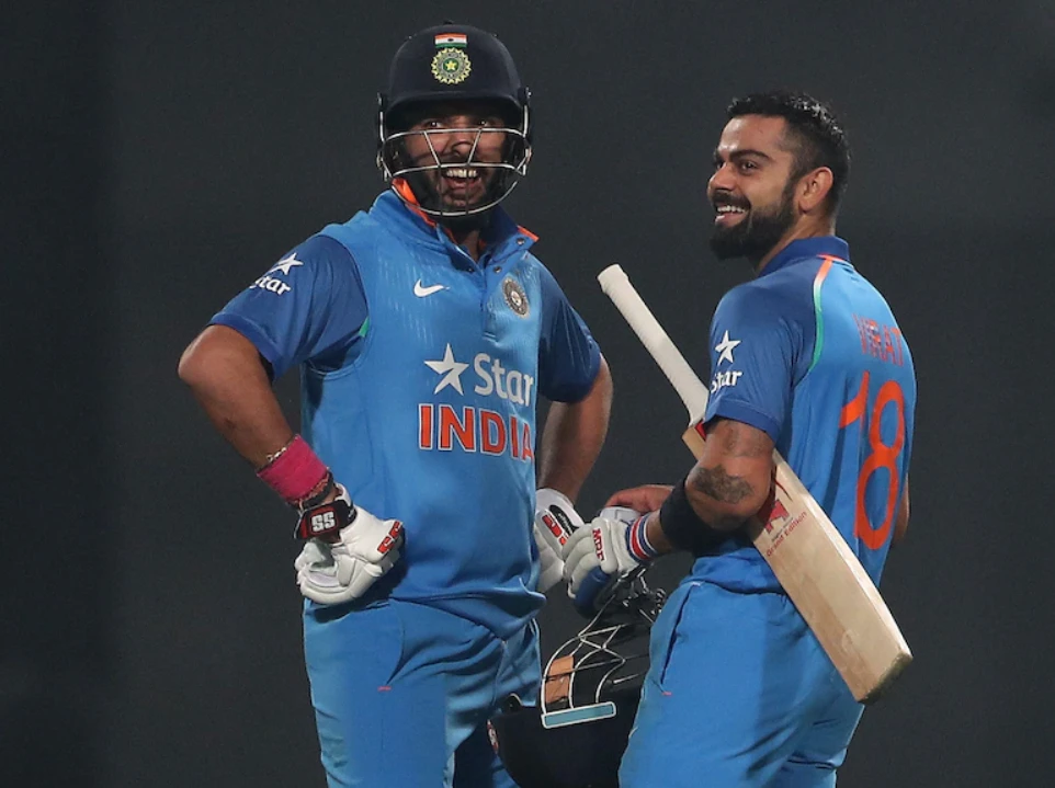 Virat Kohli and Yuvraj Singh during their playing days.