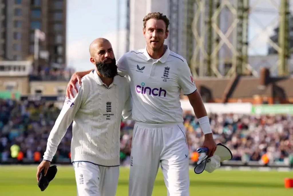 Stuart Broad and Moeen Ali retired on the same day from Test Cricket.