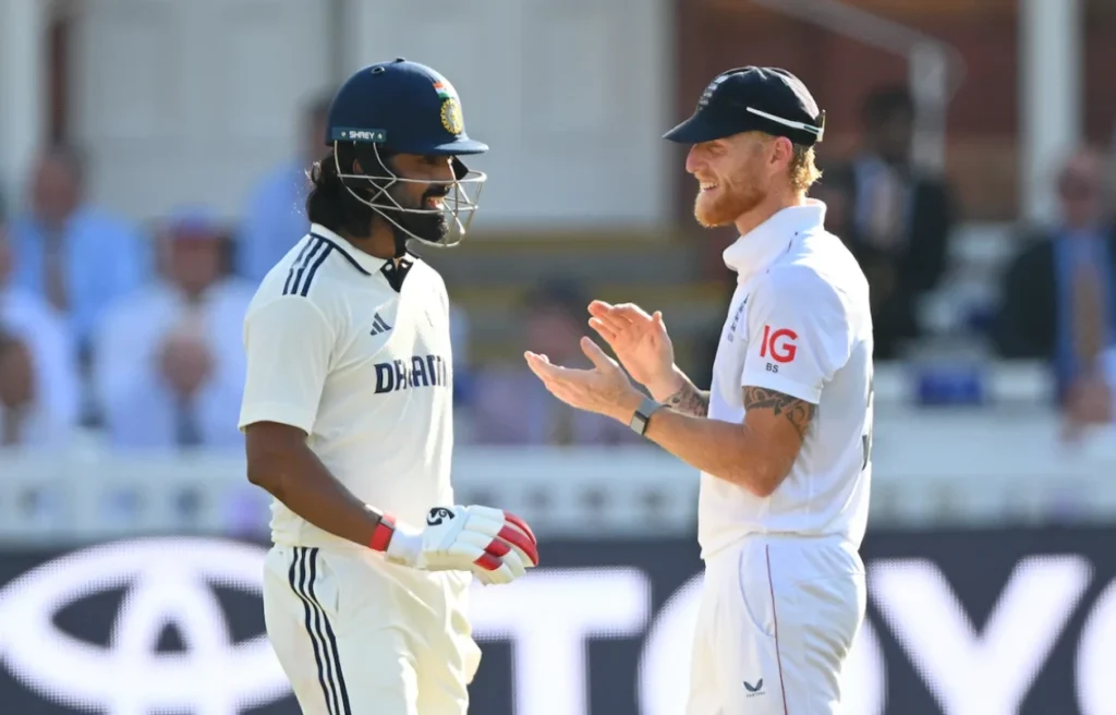 The England team took control after the Indian team's collapse.
