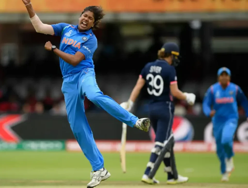 Jhulan Goswami picked 3 wickets in the match.