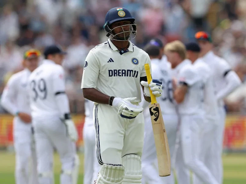 Sai Sudharsan was dropped immediately by the team for the second Test.