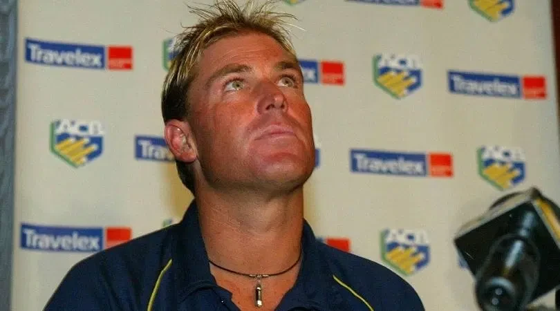 Shane Warne admits his wrongdoings in the conference.
