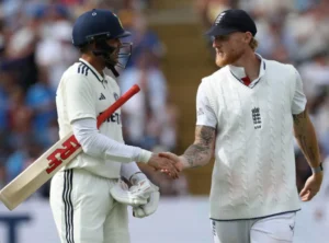 Ben Stokes and Shubman Gill during the 3rd Test Between India and England.