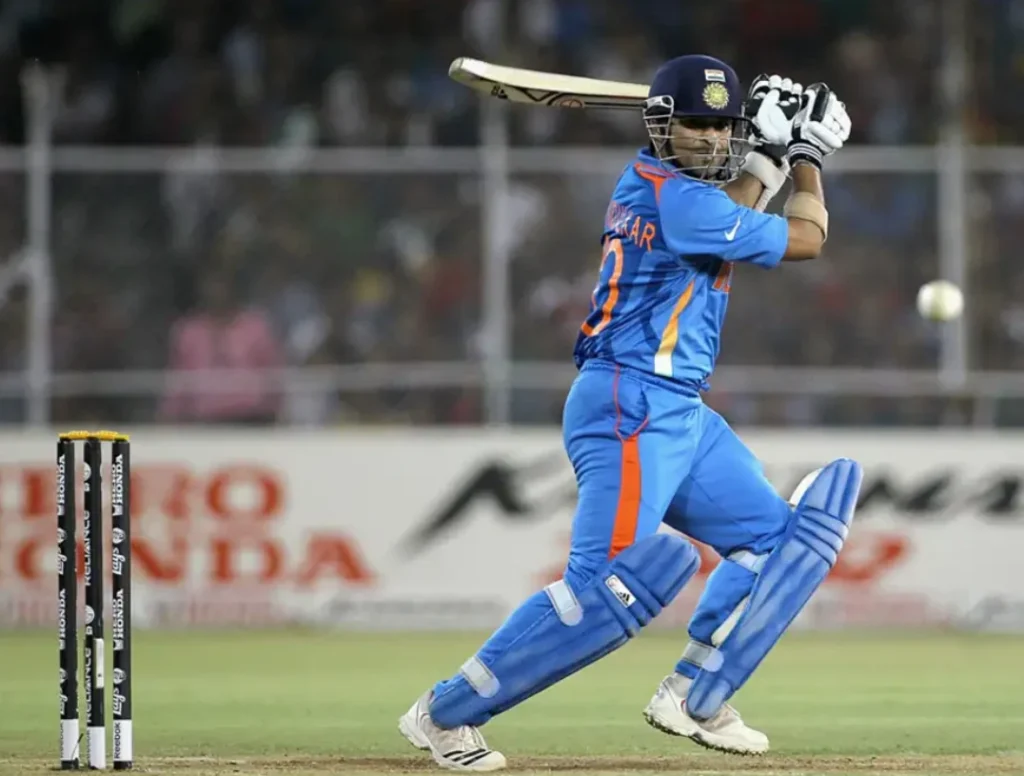Sachin Tendulkar scored 53 runs off 68 balls against Australia.
