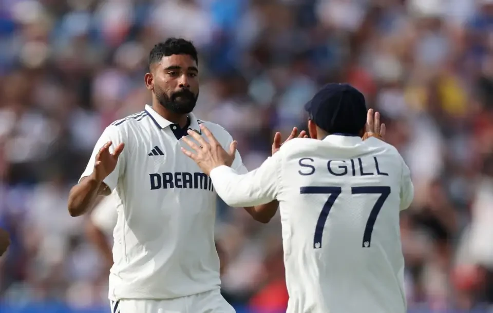 Siraj bowled a brilliant over when he returned with another spell.