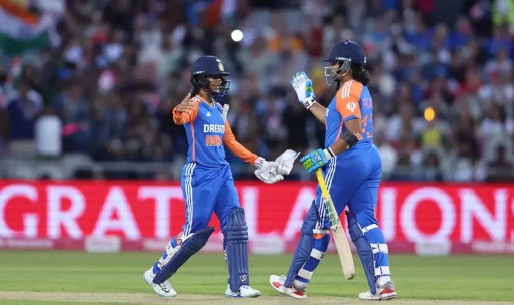 India Women defeated England Women in the 4th T20I at Manchester.