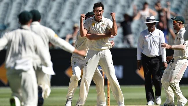 Mitchell Starc's debut for the Australian team in 2011 against New Zealand.