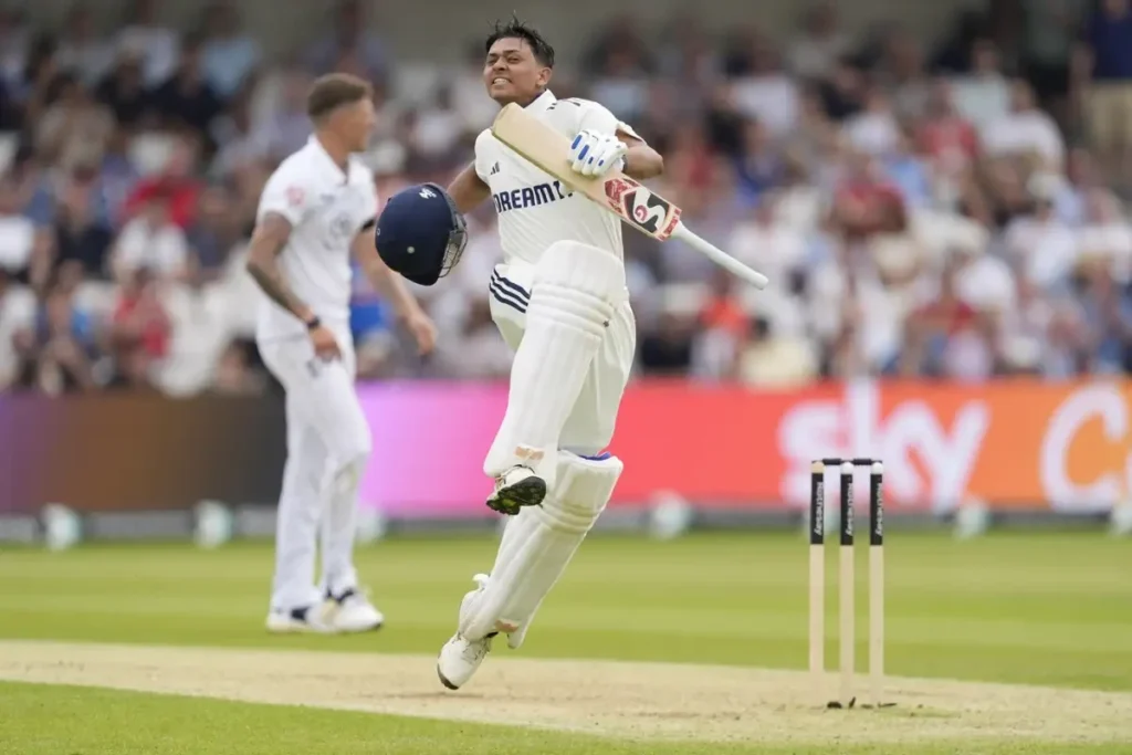 Jaiswal went on to score 101 runs in the first innings.