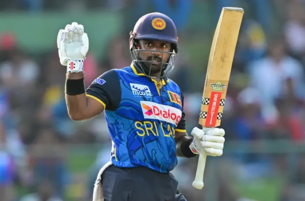 Charith Asalanka scored 58 runs off 68 balls.