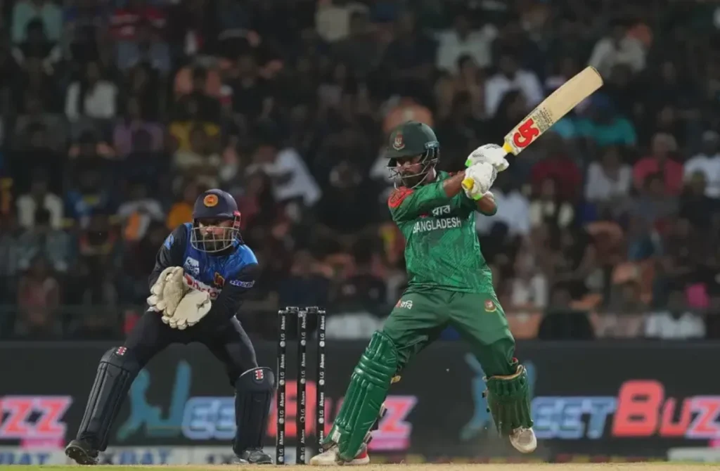 Towhid Hridoy scored 51 runs off 78 balls.
