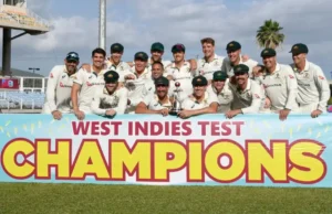 Australia defeated West Indies in the third Test at Kingston.