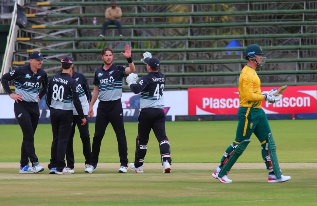 New Zealand defeated South Africa in Harare.