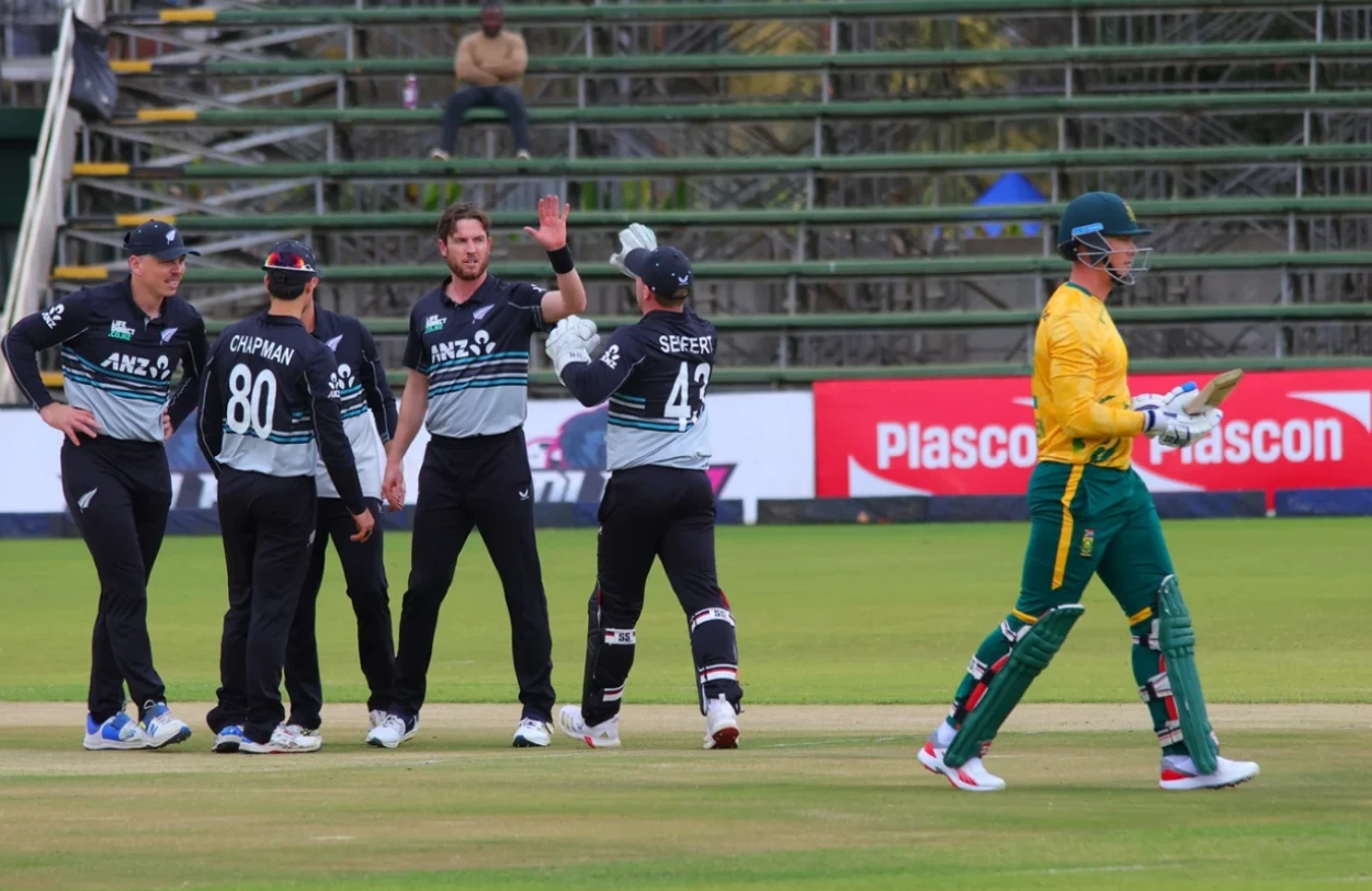 New Zealand defeated South Africa in Harare.