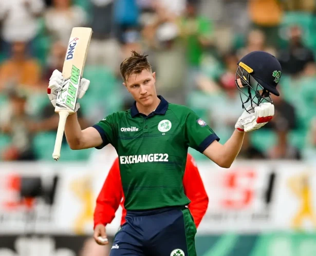 Harry Tector made 108 runs off 106 balls.