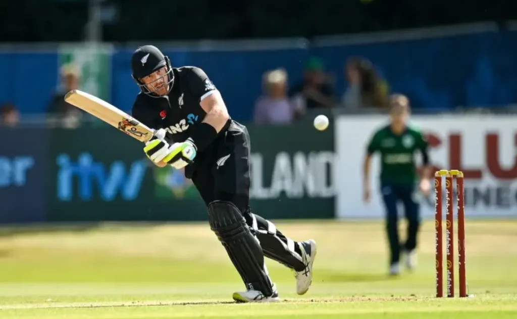 Martin Guptill made 115 runs off 126 balls.