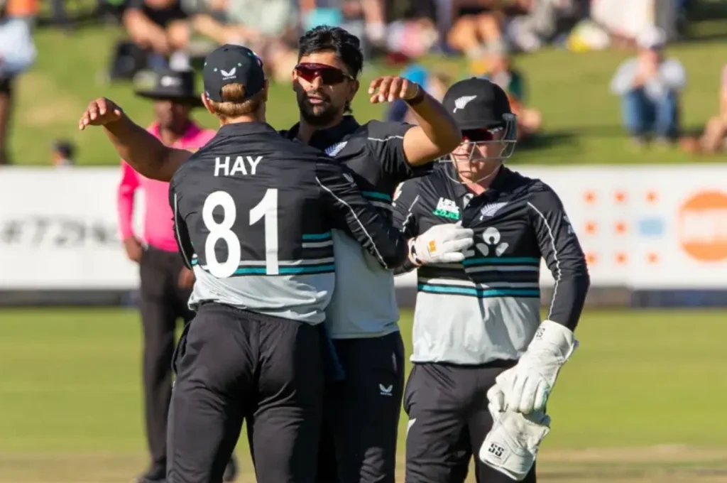 New Zealand won in the second match of the Zimbabwe T20 Tri-Series.
