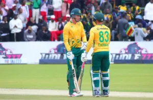 South Africa win in the 4th match of the Zimbabwe T20I Tri-Series.