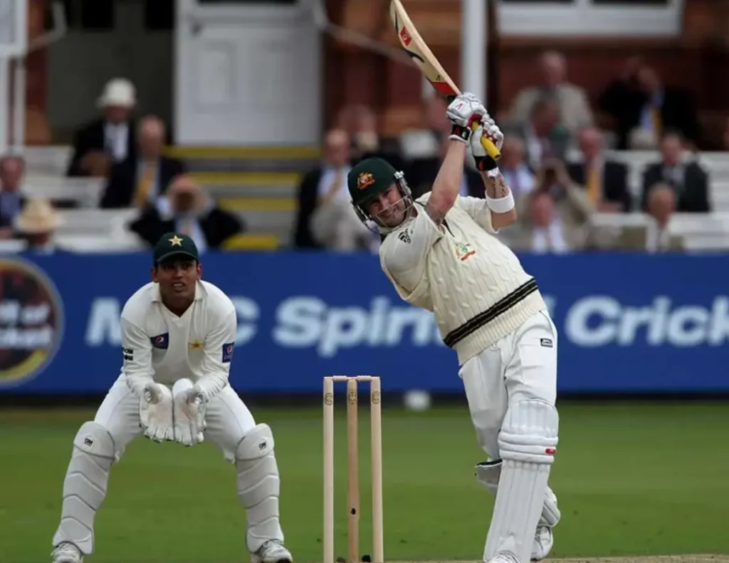 Michael Clarke made 47 runs off 77 balls in the first innings.
