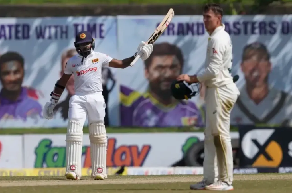 Niroshan Dickwella scored 58 runs off 59 balls.