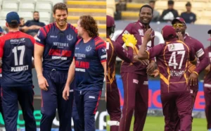 West Indies defeated England in a tight World Championship of Legends 2025.