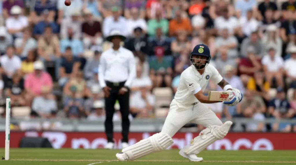 Virat Kohli made 46 runs in the first innings.