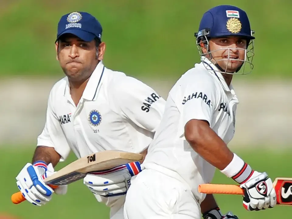 Dhoni and Raina taking runs against West Indies.