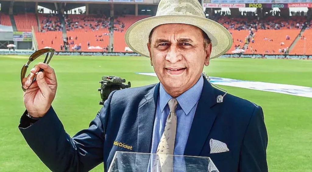 Sunil Gavaskar during a match in India.