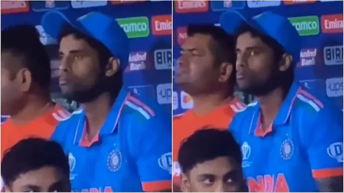 Suryakumar Yadav stopped munching when he spotted the camera.