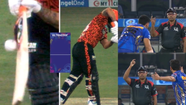 Ishan Kishan’s wicket, where the umpire was confused with wide and out.
